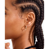 Elna Crystal Earrings 2 in 1 set - Gold Plated