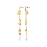Sloan Pearl Earrings  - Gold Plated