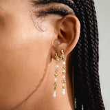 Sloan Pearl Earrings  - Gold Plated
