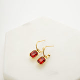 Leighton Earring - Red / Gold