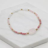 Pia Bracelet / Stretch - Dusky Rose