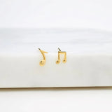 Musical Note Stud Earring