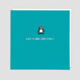 Cool Penguin - Christmas Pin Card