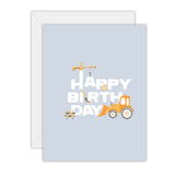 Happy Birthday Construction - Card