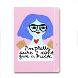 I'm Pretty Sure I Don't Give A Fuck Grumpy Angel Notebook