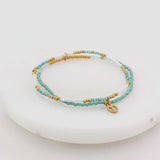 Kate Bracelet - Sea / Gold - Stretch