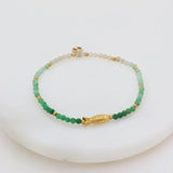 Emma Bracelet - Olive/Gold