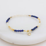 Tiana Bracelet - Pacific/Gold - Stretch