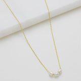Mini Pearl Necklace - Gold