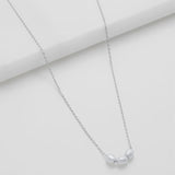 Mini Pearl Necklace - Silver