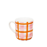 Mug - Pink & Orange gingham