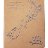 Notebook PU A5 New Zealand Map