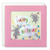 Happy Birthday Mice Shakies - Card