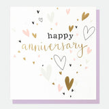 Pink & Gold Hearts Anniversary