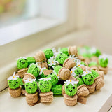 Cactus Keychain - Apple Green