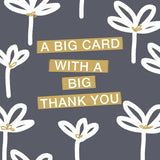 A Big Card With A Big Thank You - Thank You Card