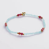 Robyn bracelet - Teal/Blush