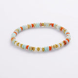 Bea Bracelet - Teal/Orange