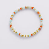 Bea Bracelet - Teal/Orange