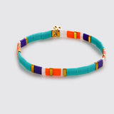 Tile Bracelet - Teal Multi
