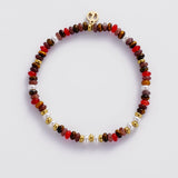 Bea Bracelet - Red/gold