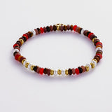 Bea Bracelet - Red/gold