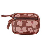 Pill Pouch - Pink & Brown Floral