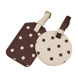 Choc Polka Luggage Tag - 2pc Set