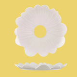 Large Flower Plate - with Yellow Centre