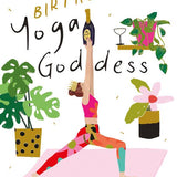 Happy Birthday Yoga Goddess - Card