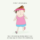 Running Boobs - Card