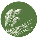 ToeToe Ivory On Green 10cm - Round Coaster