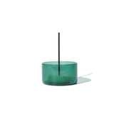 Green Glass Incense Burner