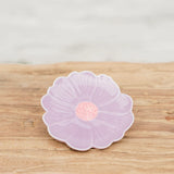 Flower Trinket Dish - Purple with Pink Centre