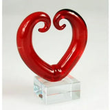 Glass Love Heart - 7cm