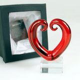 Glass Love Heart - 7cm