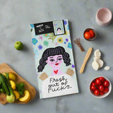 Fresh Out of Fucks Grumpy Angel Dish Towel