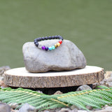 Rainbow Chakra & Tree of Life Bracelet