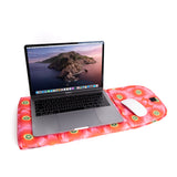 Puffy Floral Laptop Sleeve Pink