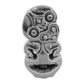 Ceramic Tiki - Silver 12.5cm