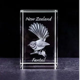 Fantail Laser Design Paper Weight - 8cm