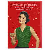Drink At Christmas - Card
