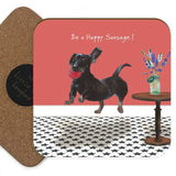 Happy Sausage - Coaster