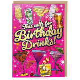 Birthday Drinks - Card