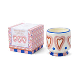 A Dopo Hearts Ceramic Candle-Rosewood Vanilla