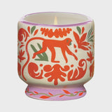 Adopo Jungle Ceramic Candle - Coconut & Amber 226g