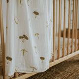 Organic Muslin Swaddle - Mushroom