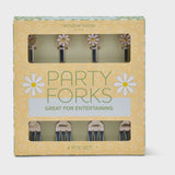 Party Fork - Daisies / 4pc
