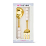 Orb salad Server - White