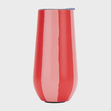 Double Walled Flute - 175ml / Red Stripe